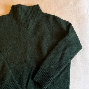 Madewell Green Turtleneck Sweater